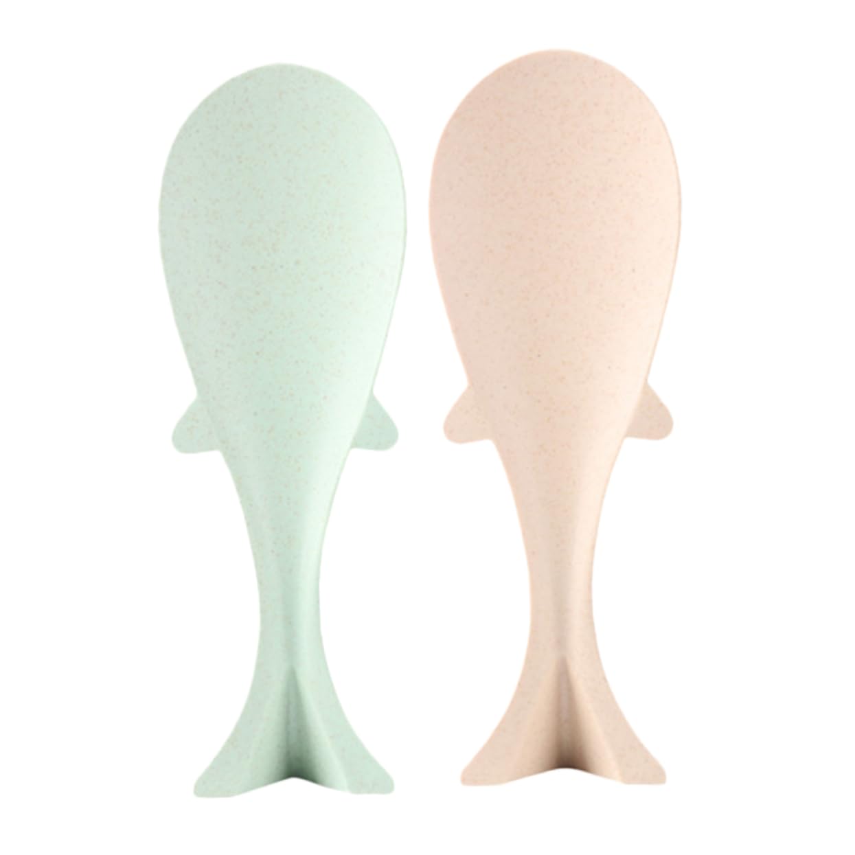 OFFSCH 2pcs Fish Shaped Rice Spoon Creative Nonstick Rice Paddle for Easy Serving and Cooking Thickened Design with Standup Capability Fun Kitchen Utensil Nordic