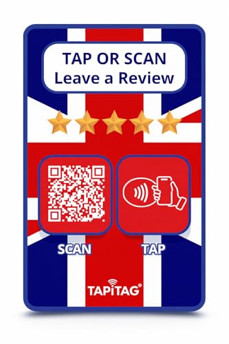 Panneau d'évaluation NFC et QR Code format carte de visite pour avis Google