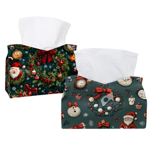 Distributeur de serviettes visage Noël cadeau de table idéal - 2