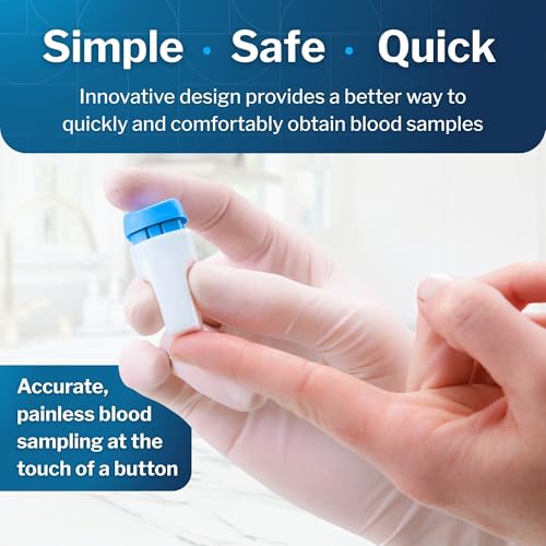 McKesson Lancets for Diabetes Testing [100 Count] Lancing Device for Blood and Glucose Test, 23G x 1.8 mm, Push Button Activation, Sterile, Single Use