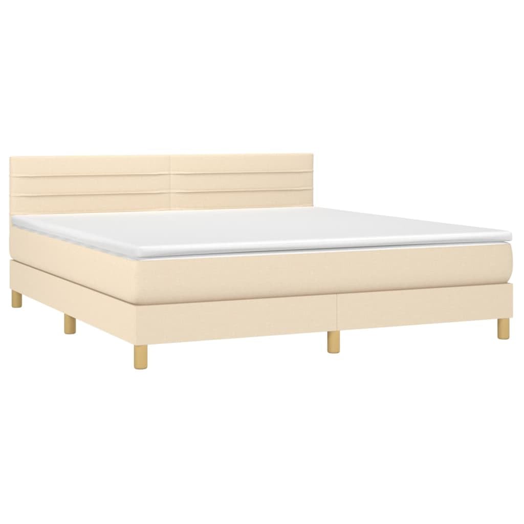 Cama con somier con colchón de 180 x 200 cm y colchón de muelles ensacados en acabado de dureza media para un sueño reparador