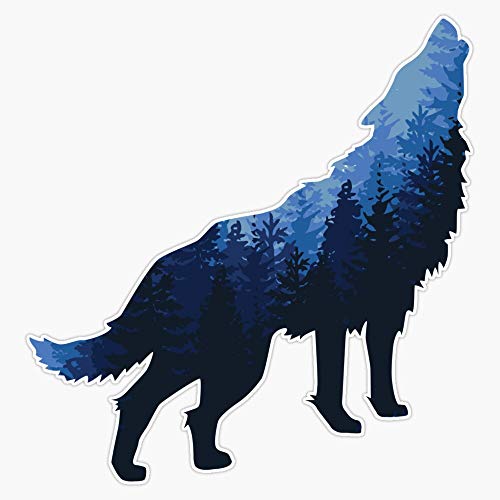 Forest Wolf Vinyl Waterproof Sticker Decal Car Laptop Wall Window Bumper Sticker 5