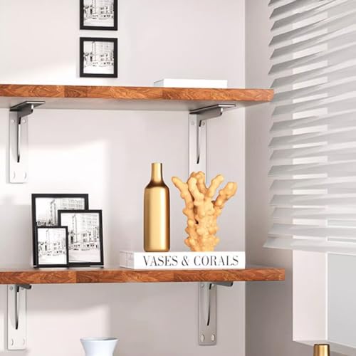 Bisagras Mesa Flotante de Pared Acero Inoxidable con Tornillos 44cm 7