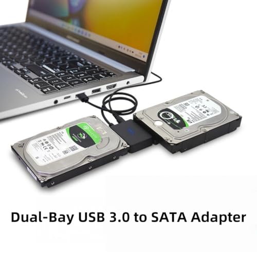 Cable Adaptador Dual USB 3.0 a SATA para 2.5/3.5" HDD/SSD miniatura 3