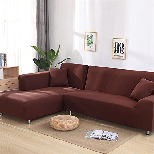Funda de sofá elástica 4 plazas spandex cubre sofá elástico protector largo color L 2