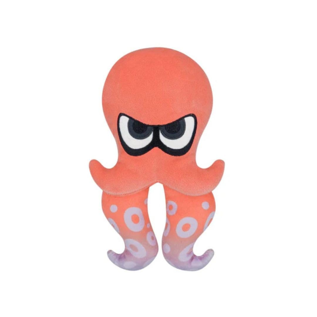 San-Ei SP34 Splatoon 3 Red Octopus Plush Toy S - Official Nintendo Soft Toy, Small