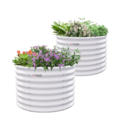 Camas de jardín elevadas anticorrosión de 24 pulgadas de alto 2