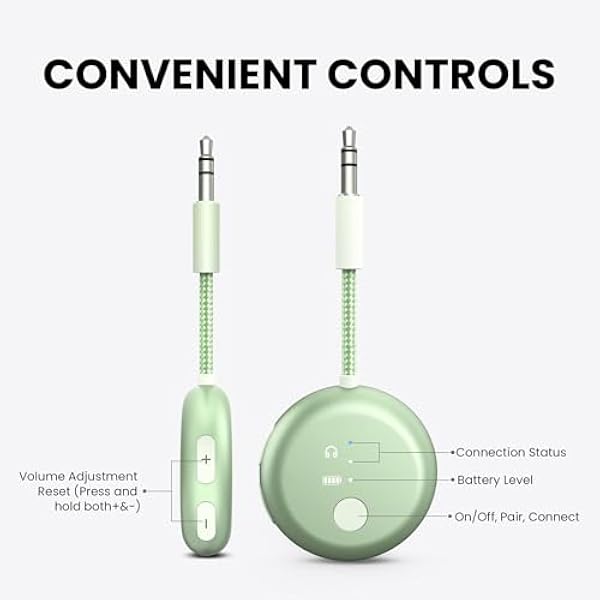 Avantree SoundJet R1 - 25-часовой беспроводной Bluetooth-адаптер для всех AirPods (Pro/Max) с Qualcomm & aptX Adaptive, беспроводной аудиопередатчик для полетов, работает с Bluetooth-наушниками