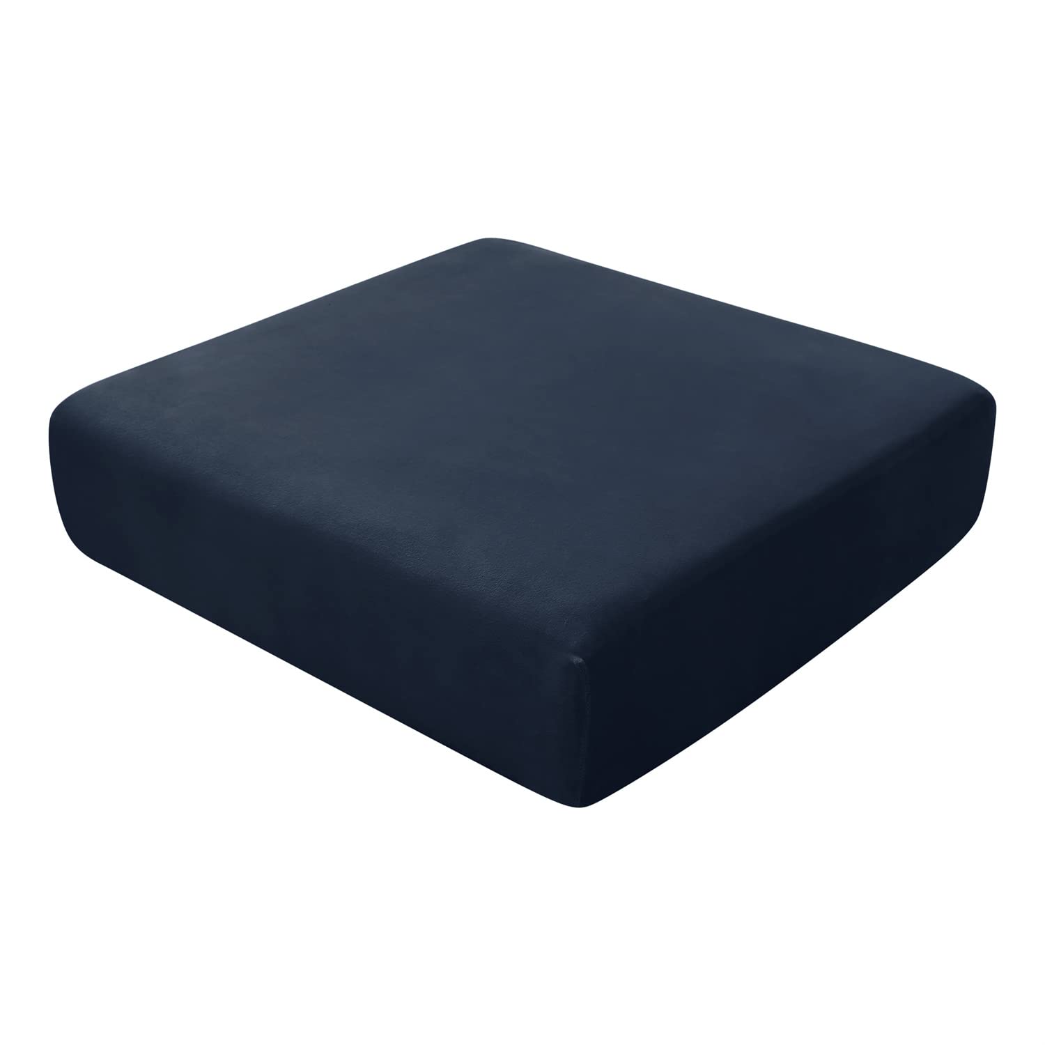Housse de coussin de canapé en velours extensible marine XL lavable
