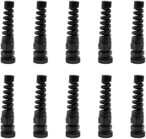 Lot De 9 Presse-étoupes PG11 étanches Noirs - Pour Câbles 5-10mm De Diamètre - Marque Uxcell