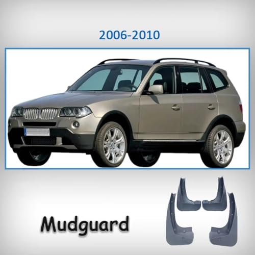 Guardabarros para X3 E83 2004-2010: kit completo de protectores contra salpicaduras 2