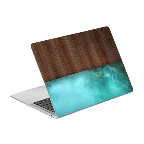 Skin MacBook Air 13.3 autocollant bois résine idéal pour travailler au café