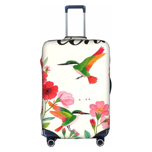 Travel Luggage Cover Funny Merry Christmas Bird Fashion Washable Baggage Suitcase Protector Fit For Luggage Medium