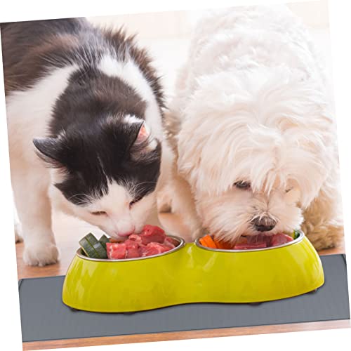 Tapete de Tigela de Silicone para Animais de ??o Antiderrapante Reutilizável à Prova D'água Ra??o p