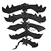 NUOBESTY 5 Pcs Halloween Chauves-Souris Suspendus en Caoutchouc Chauves-Souris Suspendues Décorations Dhalloween Halloween Simulation Entière Jouet Chauves-Souris Pendentif
