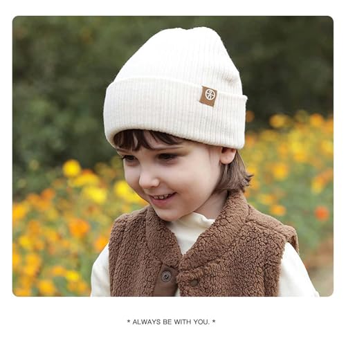 Gorro de punto infantil unisex con orejeras de invierno suaves 4
