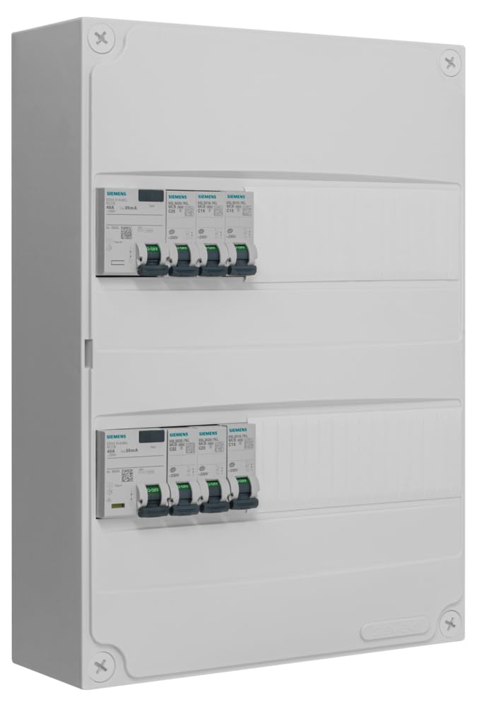 SIEMENS - Tableau 2 Rangées Pré-Équipé 2 Inter. Diff. 40A