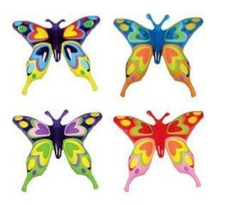 1 Dozen Inflatable, Beautiful Transparent Butterflies (27in. Each) / Theme Party Favor/Decor/Gift/Prize