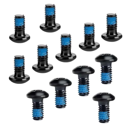 JTKREW 12 Stück Stahl Fahrrad Scheibenbrems Schrauben, M5 x 10MM, T25, für MTB, Rennrad, Mountainbike