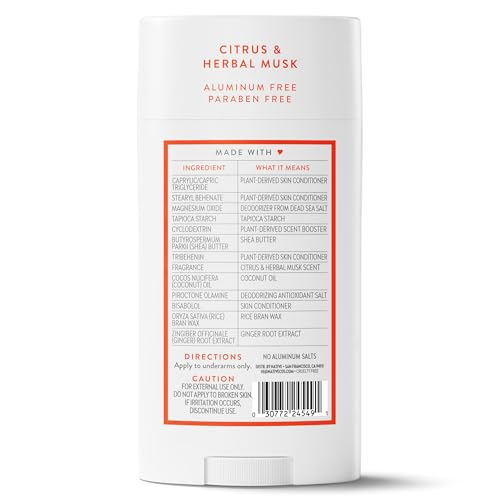Native Aluminum Free Deodorant, Citrus & Herbal Musk, Large Size Stick, 72 Hour Odor Control, for Women & Men, Contains Naturally Derived Ingredients, 3.1 oz - image 8