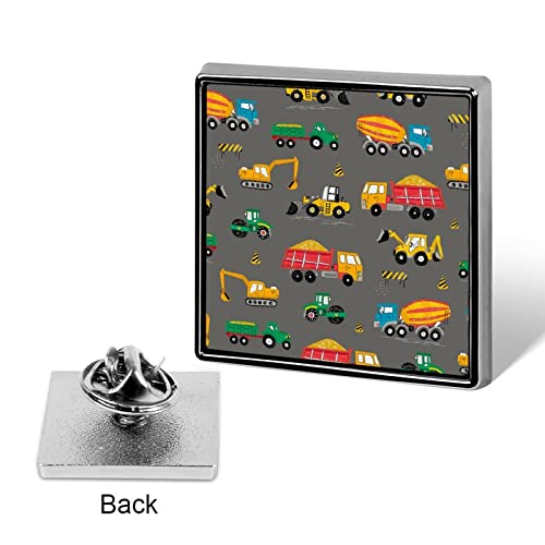 Construction Machines Building Square Lapel Pin Brooch Badge Tie Jewelry Art Decoration For Clothing Bags Hat #TOP2
