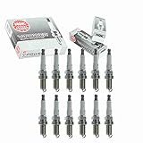 12 pc NGK V-Power Spark Plugs compatible with Mercedes-Benz E320 3.2L V6 1998-2002