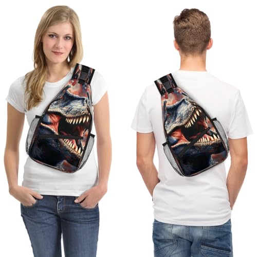 Bolso tipo sling para hombre y mujer con diseño animal miniatura 7