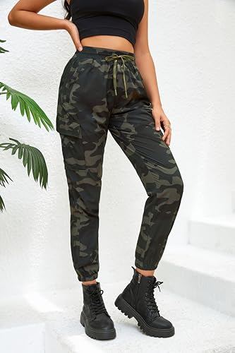 MOURCE Womens Hiking Pants Lightweight Quick Dry Adjustable Cargo Joggers with Zippered Pockets3
