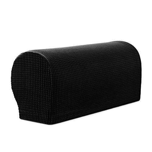 Par de fundas Subrtex para el reposabrazos del sofá, hecha de spándex, no se desliza