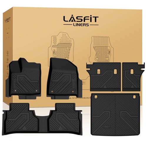 LASFIT Floor Mats & Seatback Mats & Cargo Mat for Nissan Murano 2025-2026, Custom Fit All Weather TPE Easy Clean Durable Floor Liners Car Mats for 2025-2026 Murano, Black