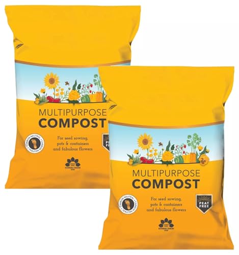80 Litre (2 x 40 Litre Bags) Coco Coir Multi Purpose Compost Indoor Outdoor Garden Growing Soil - Perfect for Seed Sowing, Hanging Baskets, Tubs, Containers, Bed & Borders