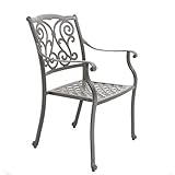 Hanseatisches Im- & Export Contor GmbH Gartenstühle Aluguss 2er-Set - 7