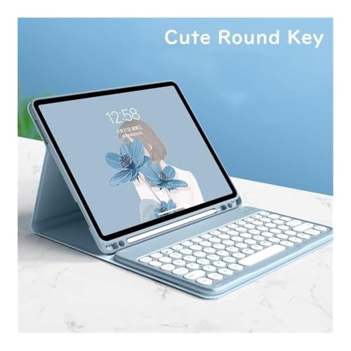 Clavier et souris pour Samsung Galaxy Tab S9 étui rose JiuRui - 4