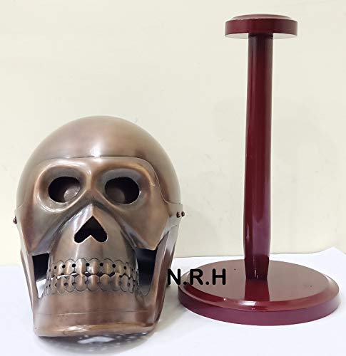 Nautical Replica Hub Medieval Skeleton Armour Skull Halloween Helmet Viking Mask Spectacle Antique Copper Roman Knight Helmets