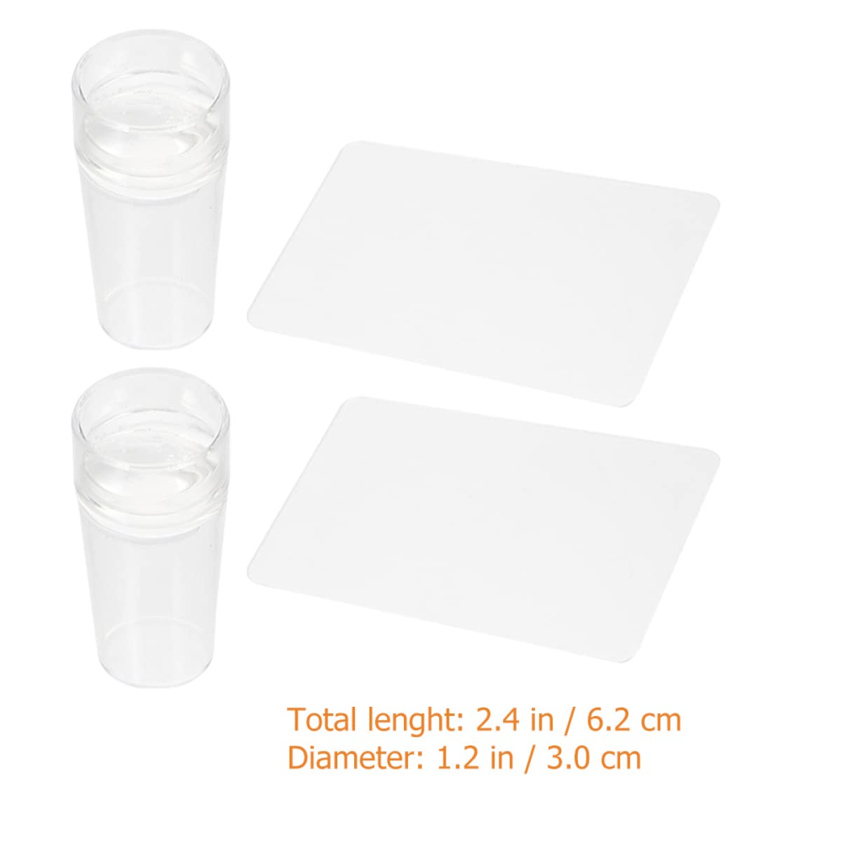 FRCOLOR 10sets Stamper Per Unghie Silicone Per Nail Art Raschietti Inclusi Perfetti Per Punta Francese e Decorazioni Eleganti Facile Da Usare e Resistente