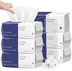 【All Skin Types】: Disposable face towel made of 100% cotton, are chemical-free, unscented, fragrance-free, plastic-free, no-irritating, and contain no formaldehyde and fluorescent agents. And the facial cleansing towel has an excellent cleaning effec...