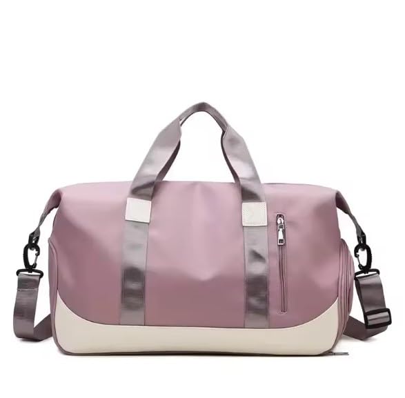 Bolsa Mala Feminina Academia Esportiva Viagem, Bolsa esportiva de viagem, ideal Para Suas Viagens, Banhos De Piscina, Praia, Academia (Rosê)