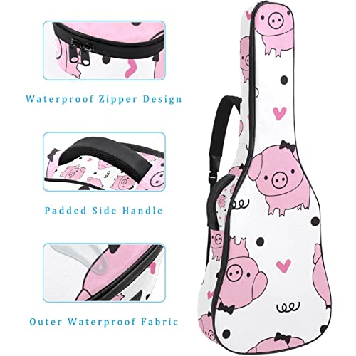 Housse de transport étanche pour guitare avec bandoulière réglable Rose botanique Fleur aquarelle, Multicolore 05, 42… - Les Beatles, Paul McCartney, John Lennon, RIngo Starr, George Harrison Housse de transport étanche pour guitare avec bandoulière réglable Rose botanique Fleur aquarelle, Multicolore 05, 42… – Image 5