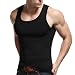 Xudian Men Tank Top Sleeveless A-shirt Crew-neck, US Size: Medium, Asian Size: X-Large (Black)
