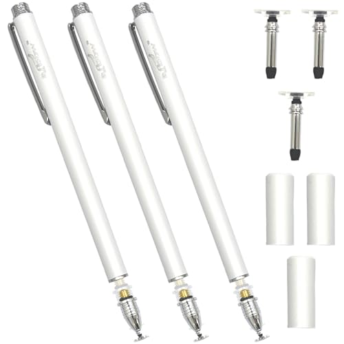 �y����ψ�����̗p�zaibow �^�b�`�y�� �X�^�C���X�y�� �[�d�s�v iPad iPhone �X�}�z Android �^�u���b�g Switch �Ή� �f�B�X�N�^�C�v�y�� 3�{�i�L���b�v�t�j+�����p�f�B�X�N 3�� �z���C�g(���򖳂�)