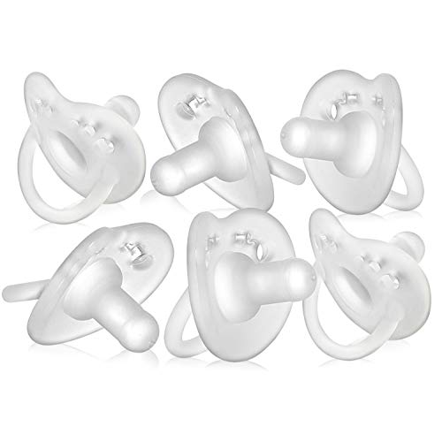 Image of Evenflo Feeding Balance Plus Stage 1 Cylindrical Baby, Newborn and Infant Pacifier - Developed with Pediatric Feeding Specialists - 0 to 6 Months (Pack of 6)