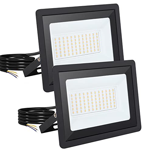 FUPE LED Strahler außen 50W Naturweiß 3000K 5000 Lumen Scheinwerfer IP65 Wasserdicht Außenstrahler für Hell Garten Garage Sportplatz Hof Fluter 2 Packungen FUPE LED Strahler außen 50W Naturweiß 3000K 5000 Lumen Scheinwerfer IP65 Wasserdicht Außenstrahler für Hell Garten Garage Sportplatz Hof Fluter 2 Packungen