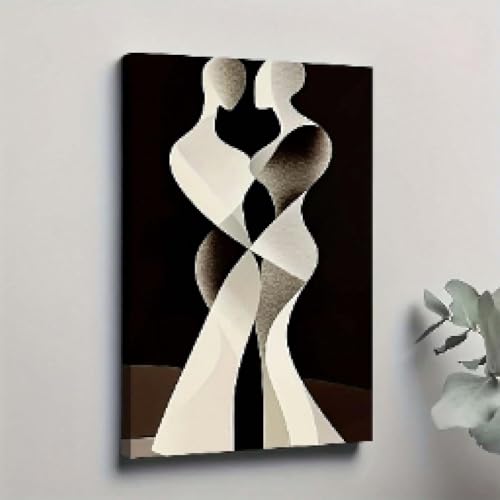 Décoration murale haut de gamme avec peinture minimaliste sur toile