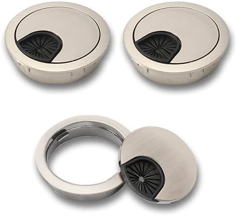 Hejo 10Pcs Passacavi Per Scrivania - Kit Con Copriforo E Sega A Tazza 60mm | Organizzatore Cavi Per Ufficio E Casa