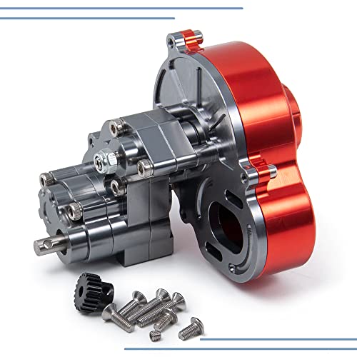 Morlordy Rc Reverse Transmission Case Aluminum Alloy Gearbox For 1/10 Rc Crawler Car Axial Scx10 90027 Scx10 Ii 90046 Wraith Upgrades Parts #TOP5