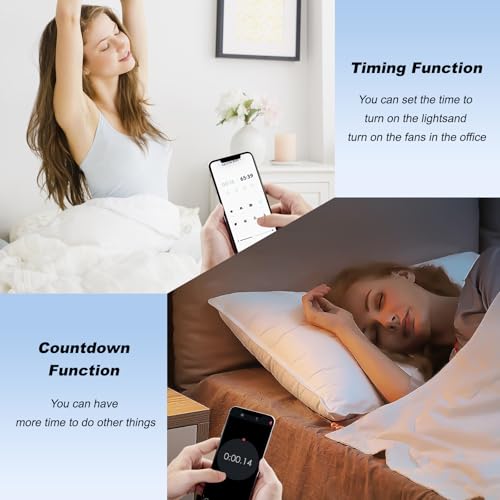 1 Stück Mini Smart Lichtschalter，Wireless Remote Control Schalter für Hausautomation, RF Ferngesteuerter Lichtschalter mit Timer und Bewegungssensor mit Alexa Echo, Google Home