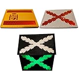 HYDROGELIX® PACK de 3 Parches de velcro para Mochila Militar Velcro PVC Parche Velcro Bandera de España Cruz Bergoña para Mochila Tactica lote Parches mochila velcro (Reflectante)