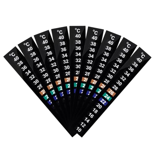 BESPORTBLE 10pcs Digital LCD Room Thermometer Stick Thermometer Strip Celsius Display