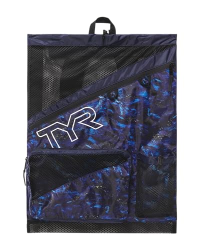TYR Elite Team - Mochila de malla, Verde azulado/multi, Talla única