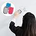 3 Pcs Microfiber Shag Whiteboard Eraser, Washable Colorful Sponge Dry Eraser Board Eraser for Markers Chalk Cleaning Classroom Whiteboard Glass Board Refrigerator and Car(Gray, Blue and Pink)